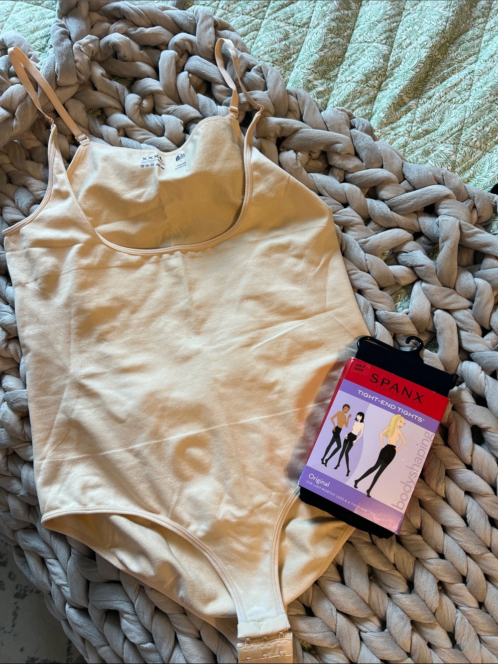 Shaping bodysuit and tights bundle